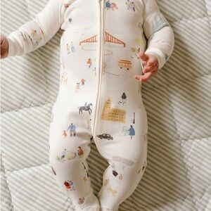 Pehr Ribbed Baby Sleeper - Around the World - 6-12 months
